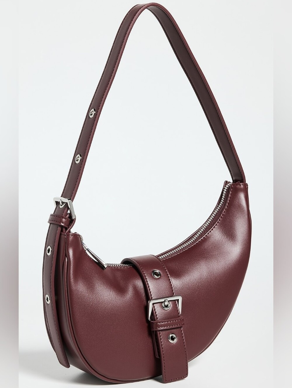 Nwot! 8 Other Reasons Crescent Shoulder Bag, Burgundy